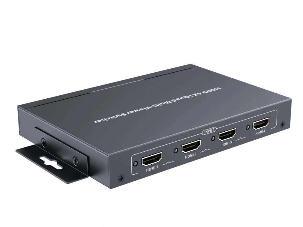 PremiumCord HDMI 4 vstupy - 1 výstup, multi zobrazovací systém