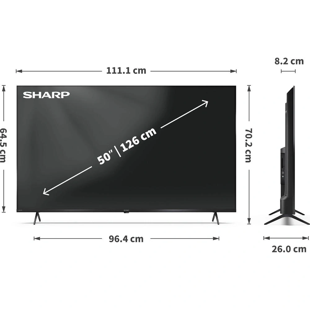 50HP5265E QLED GOOGLE SMART UHD TV SHARP