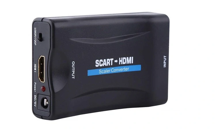 PremiumCord Převodník SCART na HDMI 1080P s napájecím zdrojem 230V