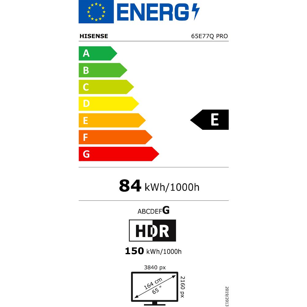 65E77Q PRO QLED TV HISENSE