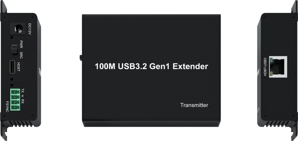 PremiumCord 4-port USB 3.2  5Gbps extender po Cat5/Cat5e/Cat6 do 100m