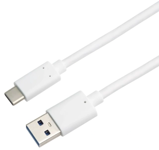 PremiumCord kabel USB-C - USB 3.0 A (USB 3.2 generation 2, 3A, 10Gbit/s) 2m bílá