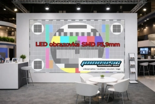 Pronájem - Vnitřní LED obrazovka 3x2m LED SMD P3,9mm