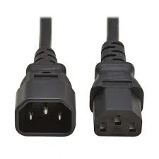 Napájecí prodlužovací kabel C13 – C14, 1,5m - POUŽITÉ