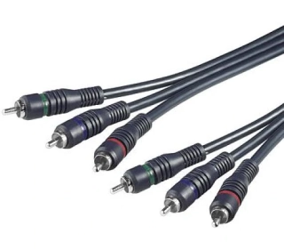 PremiumCord 3x cinch kabel, M/M, 10 , HQ - POUŽITÝ