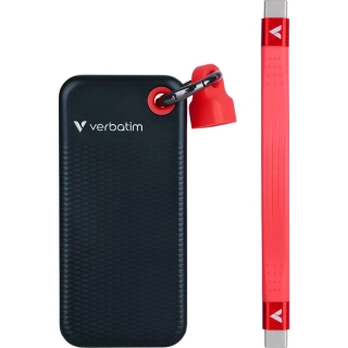 VERBATIM SSD ext. 1TB USB 3.2 bck/red