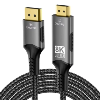PremiumCord DisplayPort 1.4 na HDMI2.1  kabel pro rozlišení 8K@60Hz,4K@144Hz, 2m