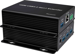 PremiumCord 4-port USB 3.2 5Gbps extender po Cat5/Cat5e/Cat6 do 100m
