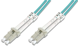DIGITUS Fiber Optic Patch Cord, LC/LC Multimode 50/125 µ, OM3, Duplex, 20m