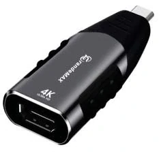 PremiumCord Převodník USB-C na HDMI, rozlišení 4K@60Hz a FULL HD 1080p, kovové pouzdro