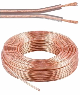 PremiumCord Kabely na propojení reprosoustav 99,9% měď 2x0,5mm2 1m