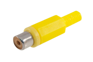 Konektor RCA Cinch F žlutý