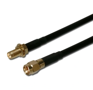 Koaxiální WLAN Antenní prodlužovací SMA male reverse - SMA female reverse ,5m