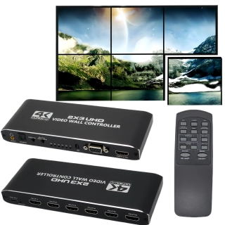PRONÁJEM - HDMI Video Wall Controller 2×3 / 6 Screen 4K