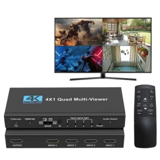 PRONÁJEM - HDMI Quad Multi-Viewer 4×1 4K