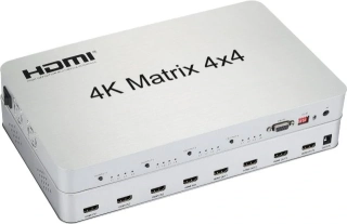 Pronájem - PremiumCord HDMI matrix switch 4:4 , rozlišení 4Kx2K