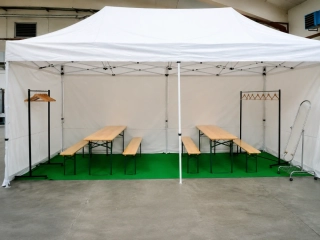 Pronájem - Backstage stan 6x3m