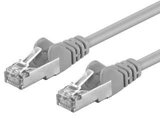 Premiumcord Patch kabel CAT6a S-FTP, RJ45-RJ45, AWG 26/7 15m šedá