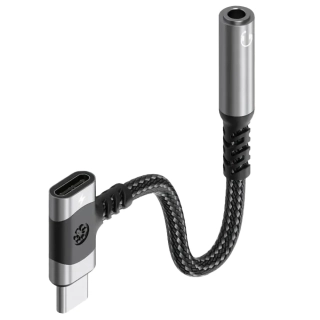 PremiumCord Redukce USB-C /3,5mm jack s DAC chipem + USB-C pro nabíjení 12,5cm