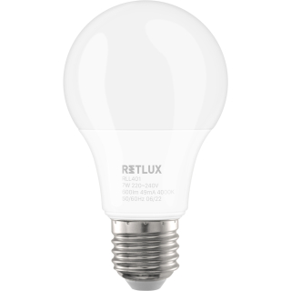 RLL 401 A60 E27 bulb 7W CW RETLUX