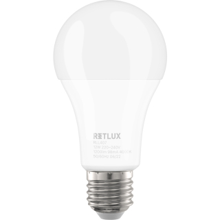 RLL 407 A60 E27 bulb 12W CW RETLUX