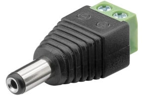 PremiumCord Redukce pro napájení DC male (5.50 x 2.10 mm) - 2 pól svorkovnice