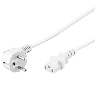PremiumCord Kabel síťový 230V k počítači 3m bílý