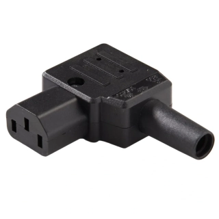Konektor síťový 230V/F zahnutý 90 stupňů IEC C13