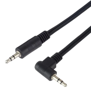 PremiumCord Kabel Jack 3.5mm - 3,5mm konektor 90° M/M 1,5m