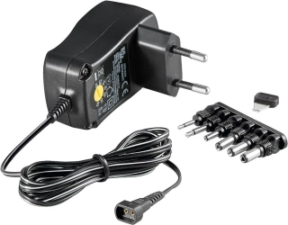goobay Univerzální napájecí adaptér 230V/3-12V stejnosměrný 600mA