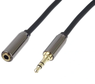 PremiumCord HQ stíněný prodlužovací kabel Jack 3.5mm - Jack 3.5mm M/F 3m